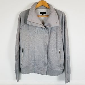 Calvin Klein Full Zip Cowl Neck Jacket Gray A0520